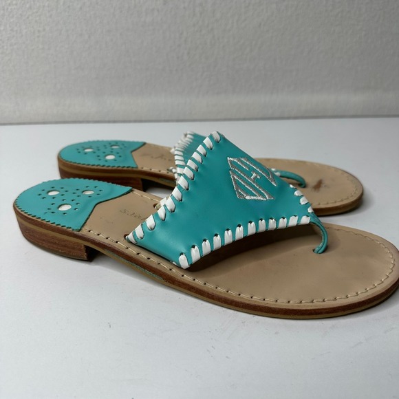 Jack‎ Rogers Womens Sandals Size 7 Blue Beach Vacation - Picture 1 of 10